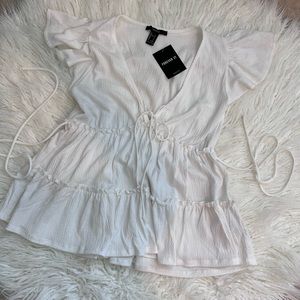 White forever 21 blouse